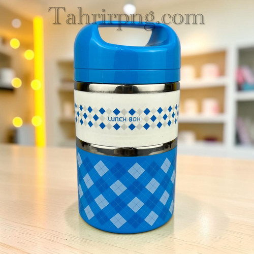 ظرف غذا گرد ۳ طبقه استیل ۹۳۰ میل