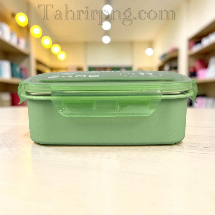 ظرف غذا استیل ۲ خانه واشر دار ۴ قفل
