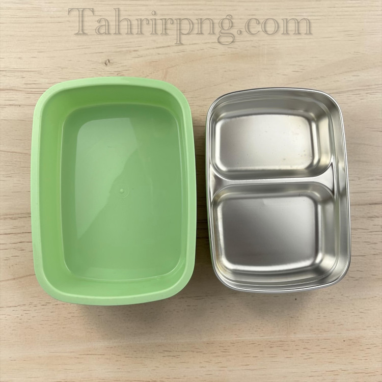 ظرف غذا استیل ۲ خانه واشر دار ۴ قفل