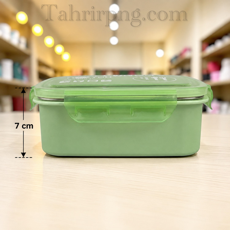 ظرف غذا استیل ۲ خانه واشر دار ۴ قفل