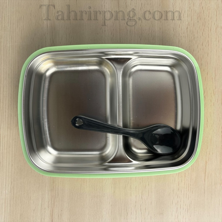 ظرف غذا استیل ۲ خانه واشر دار ۴ قفل
