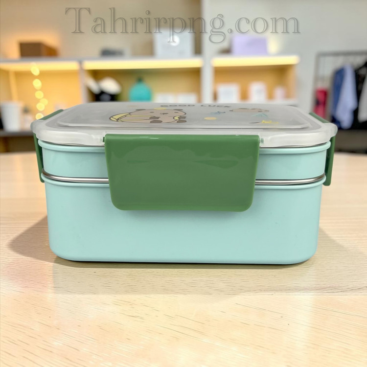 ظرف غذا استیل ۲ طبقه ۲ خانه ۴ قفل