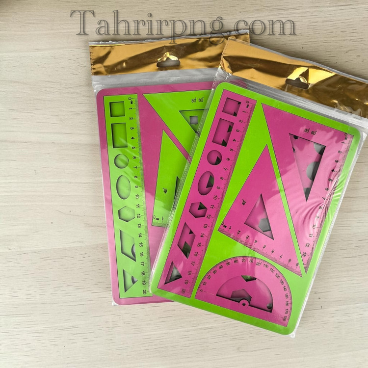 ست گونیا نقاله چوبی