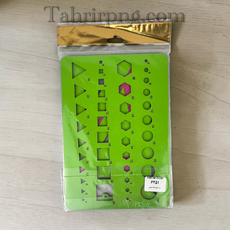 ست گونیا نقاله چوبی