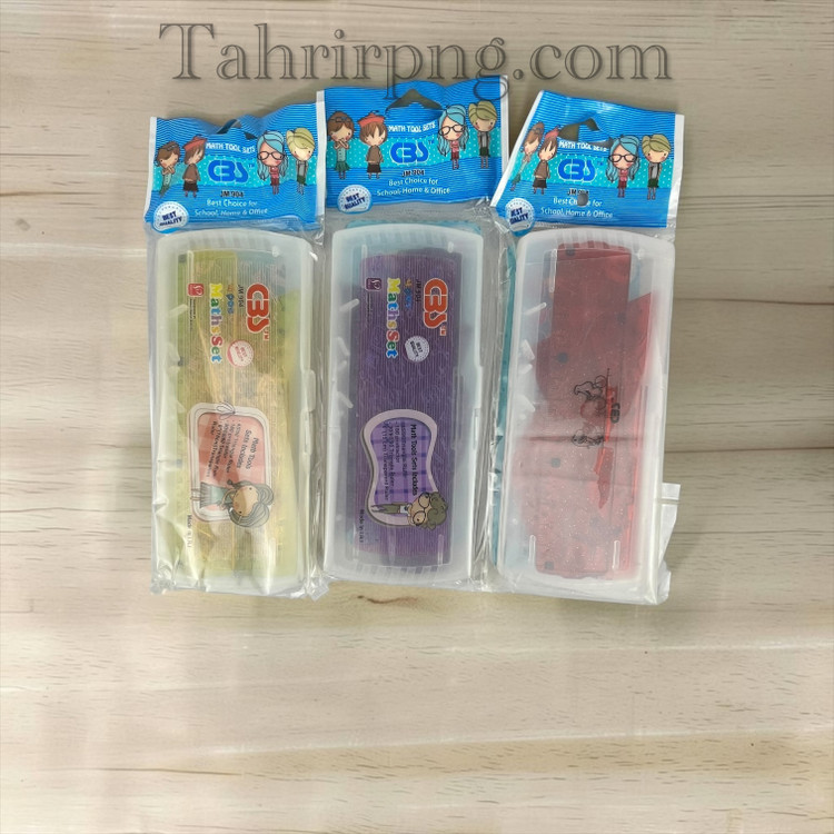 ست خط کش گونیا نقاله ژله ای سی بی اس