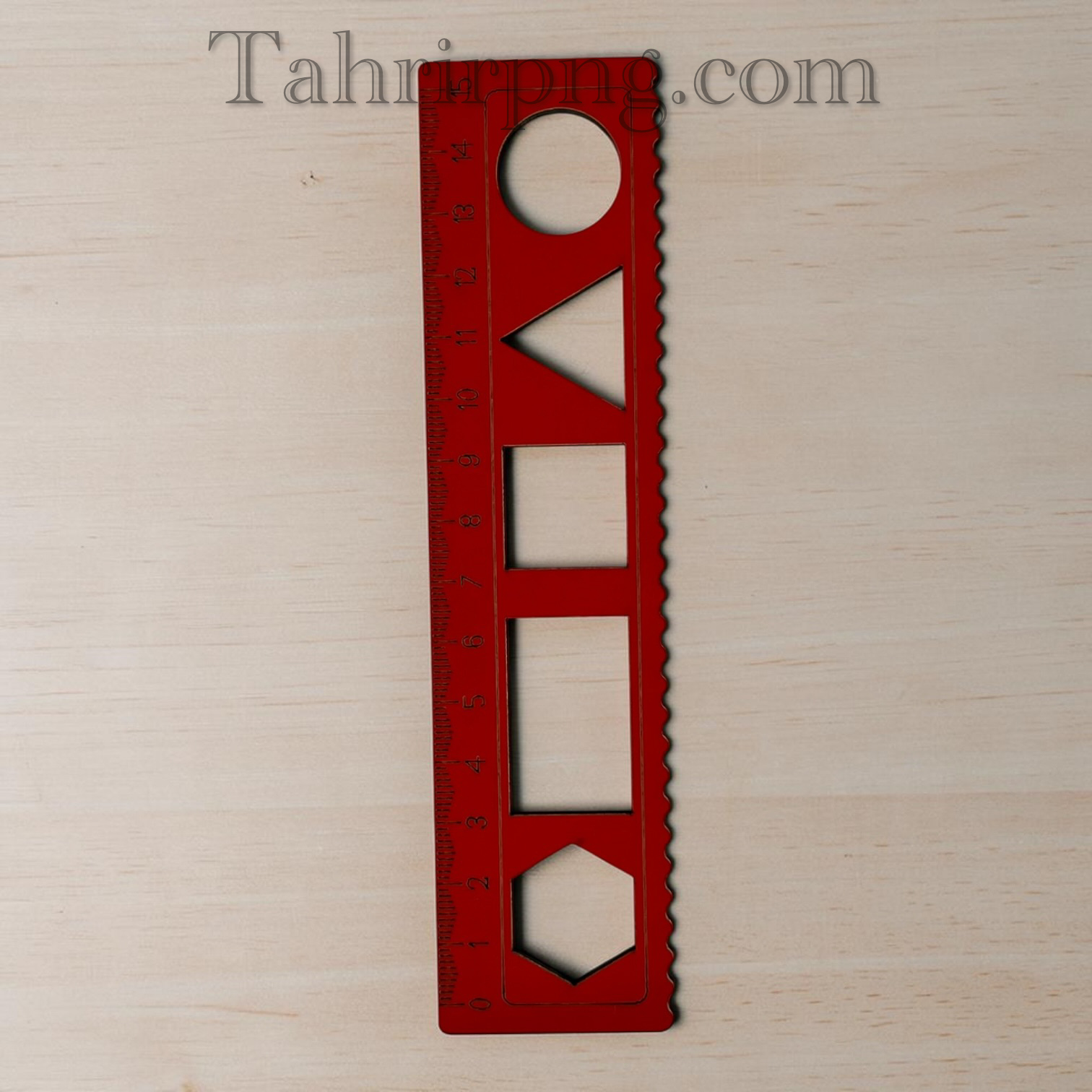 خط کش چوبی شابلونی