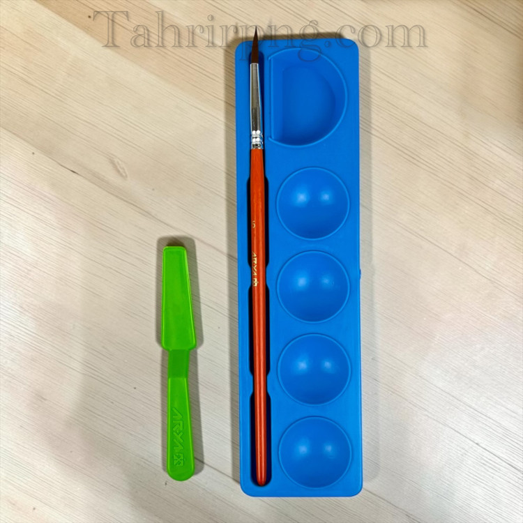 گواش ۶ رنگ طلقی بزرگ آریا