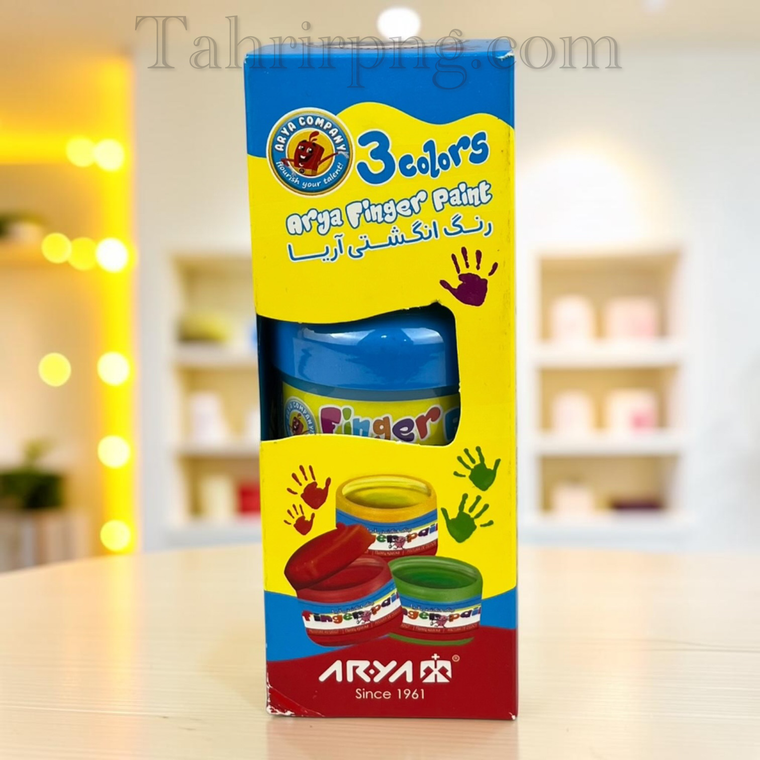 رنگ انگشتی ۳ رنگ آریا