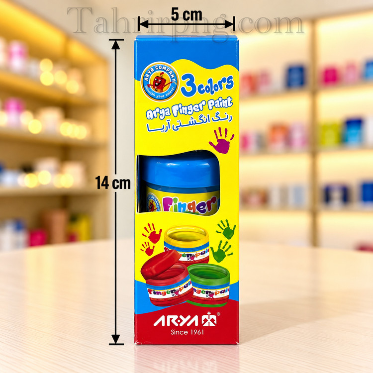 رنگ انگشتی ۳ رنگ آریا