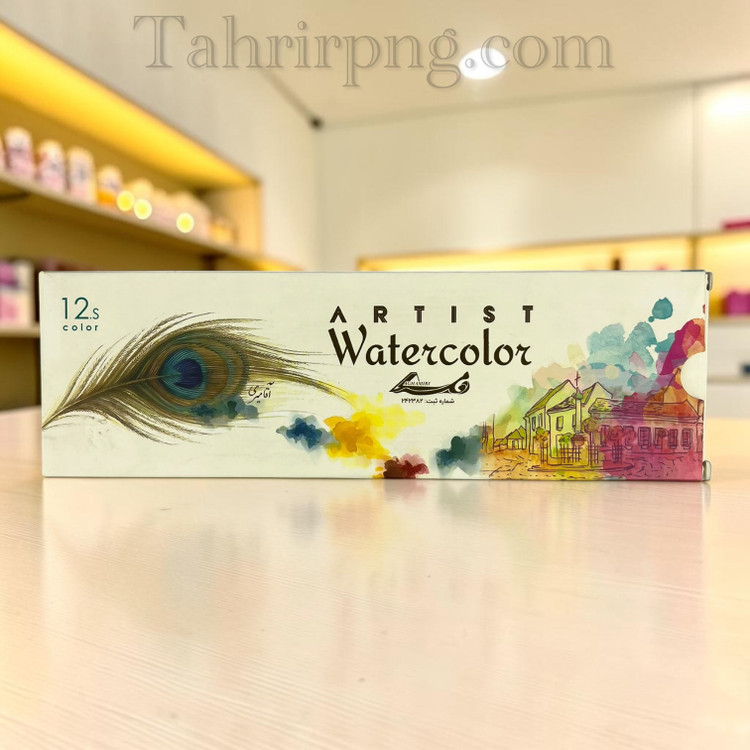 آبرنگ ۱۲ رنگ آقامیری