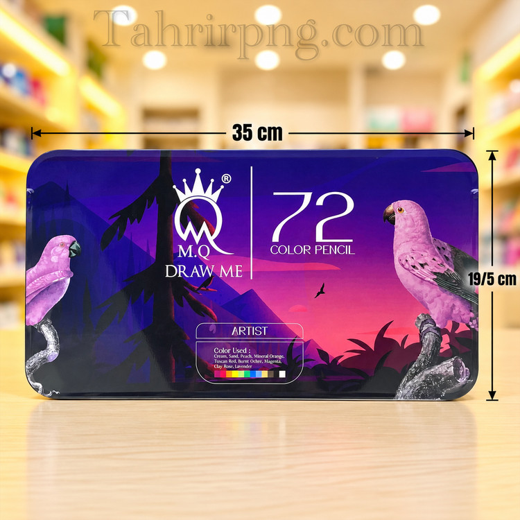 مداد ۷۲ رنگ فلزی آرتیست ام کیو